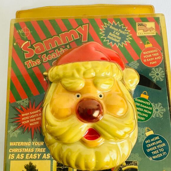 Vintage Axis Sammy The Soakin Santa Tree Watering Decoration Christmas Holiday - Picture 2 of 8
